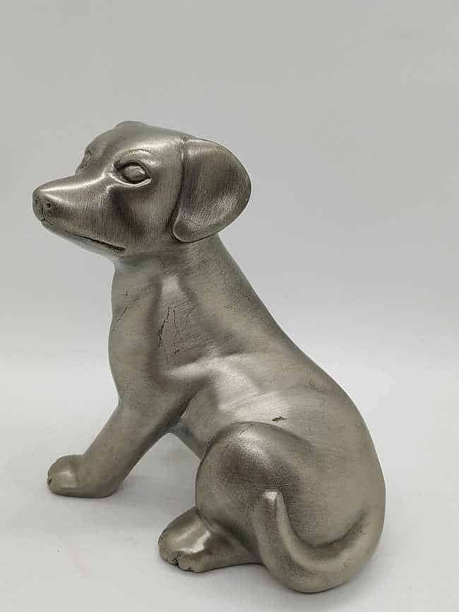 Pewter Sculpture Puppy Dog - Image 4