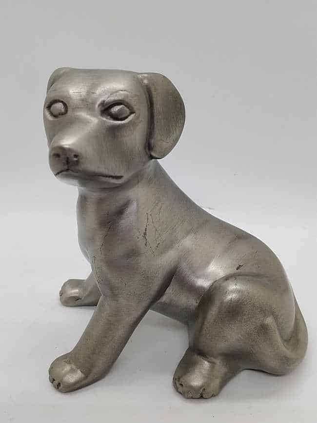 Pewter Sculpture Puppy Dog - Image 6