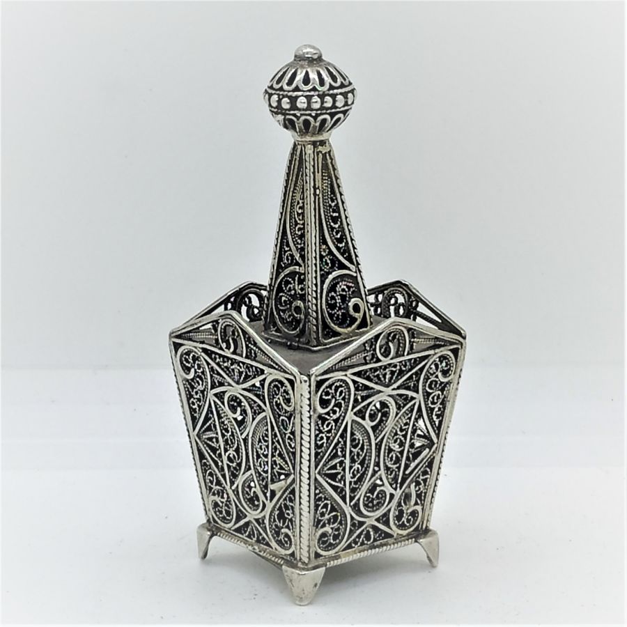 Spice Box Silver Filigree - Image 4