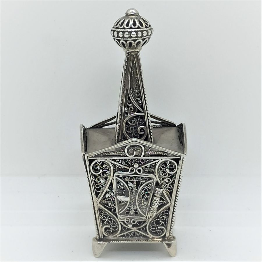 Spice Box Silver Filigree - Image 7