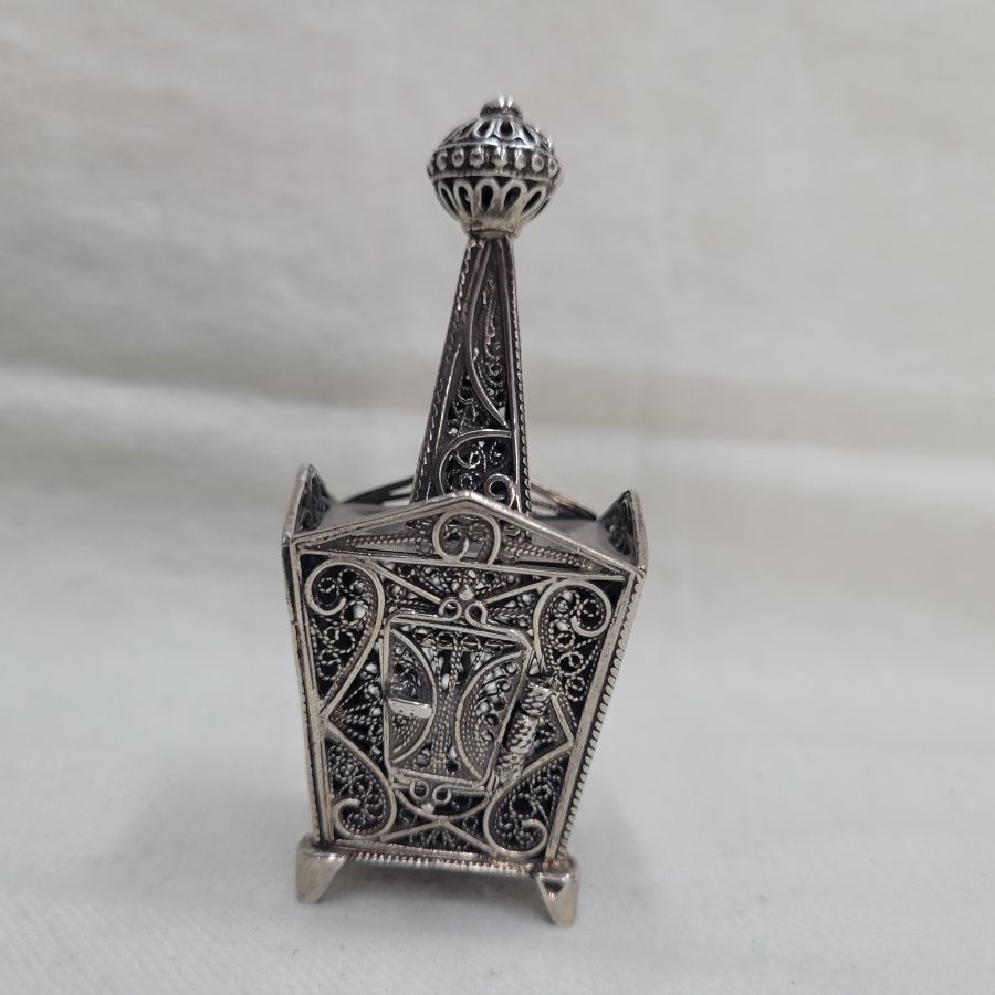 Spice Box Silver Filigree - Image 8