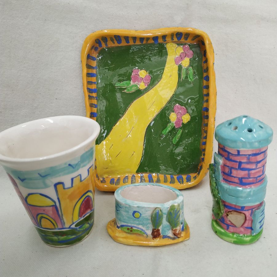 Havdalah Set Ceramic Horwitz - Image 3