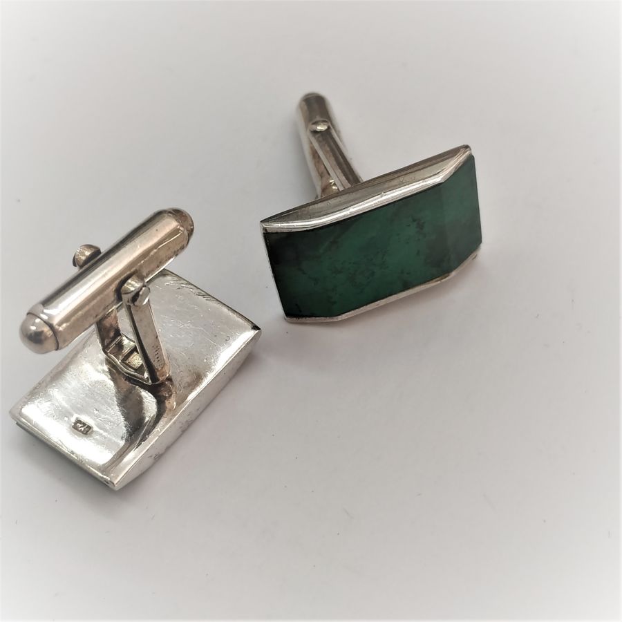Silver Cufflinks Elat Stone* - Image 3