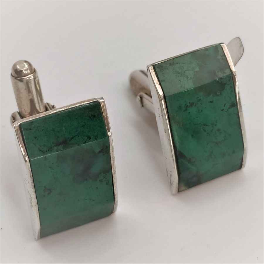 Silver Cufflinks Elat Stone* - Image 4