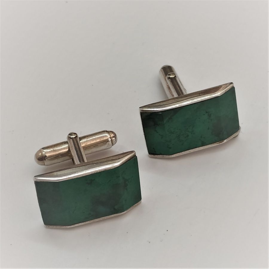 Silver Cufflinks Elat Stone* - Image 5