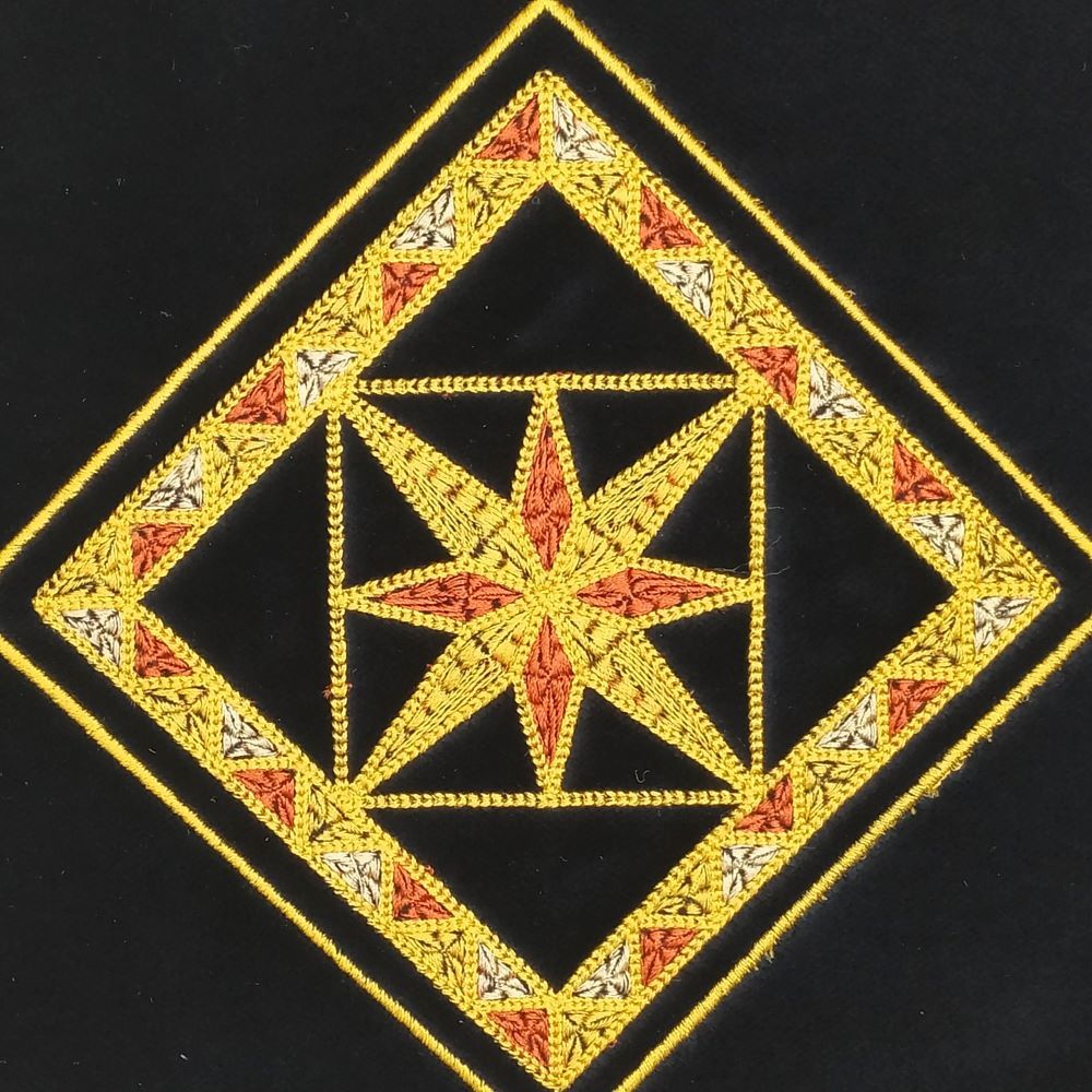 Tallit Bag Yellow Embroidery - Image 3