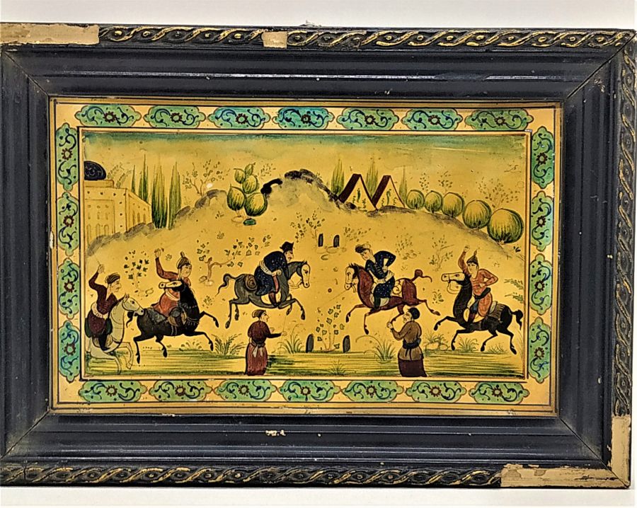 Vintage Polo Painting Framed - Image 2