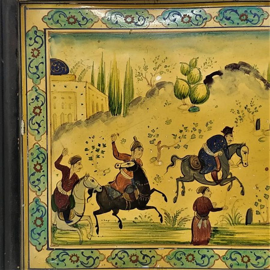 Vintage Polo Painting Framed - Image 4