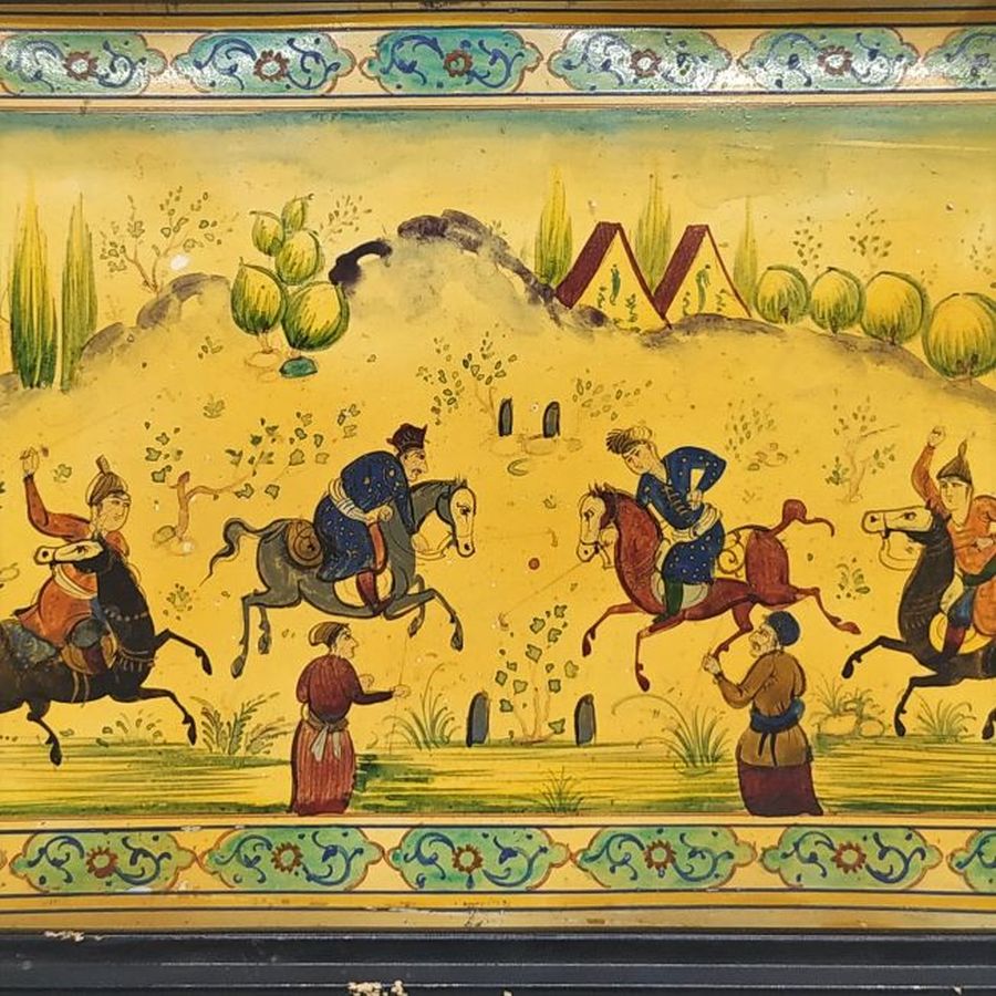 Vintage Polo Painting Framed - Image 5