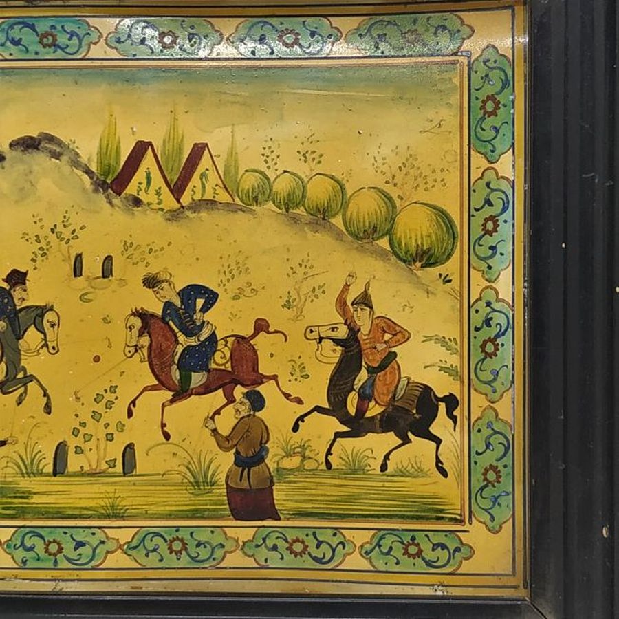 Vintage Polo Painting Framed - Image 6