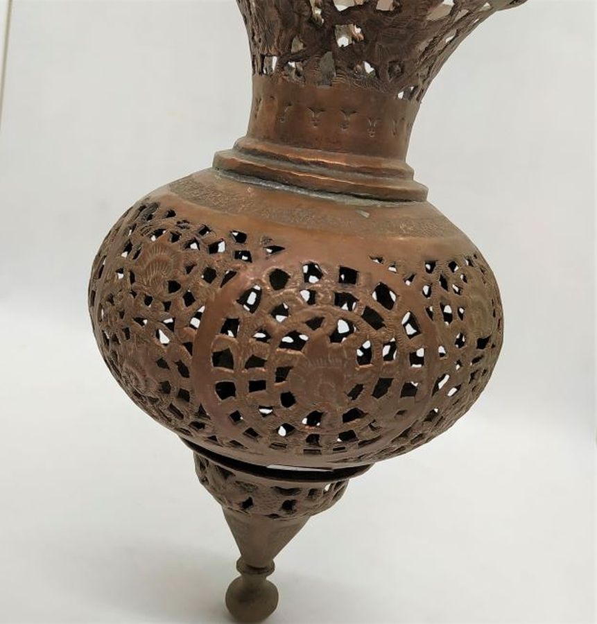 Vintage copper hanging lantern - Image 7
