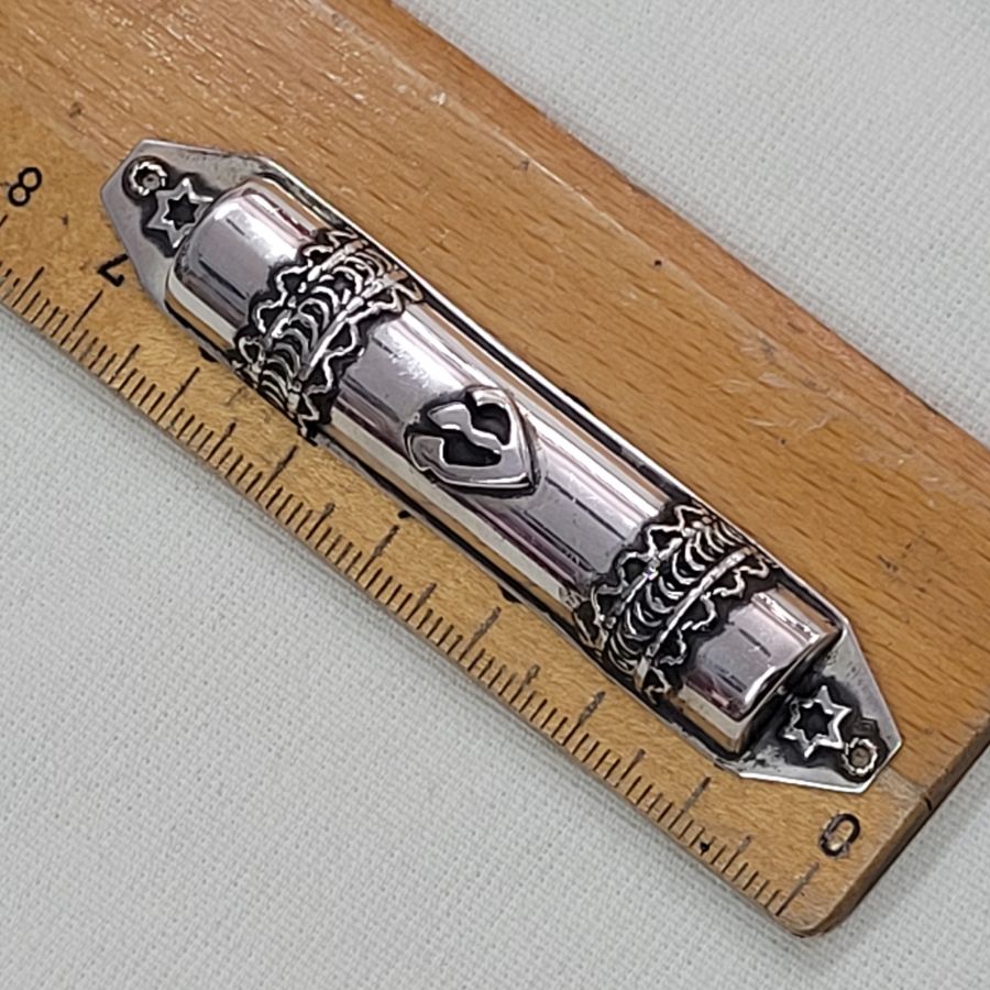 Silver Mezuzah Vintage Small* - Image 3