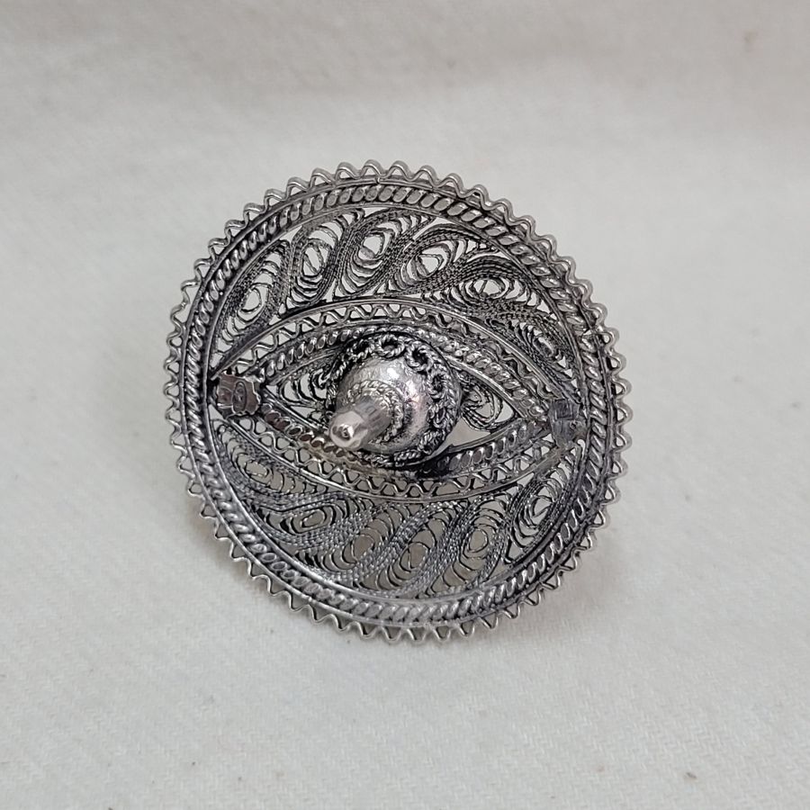 Silver Dreidel Filigree Tower - Image 3