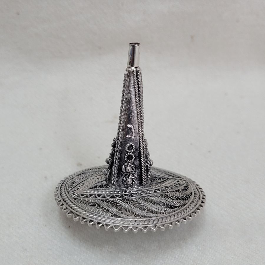 Silver Dreidel Filigree Tower - Image 4