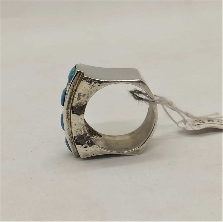 Opal Ring Gold Silver - Image 4
