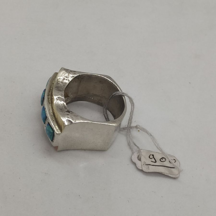 Opal Ring Gold Silver - Image 6