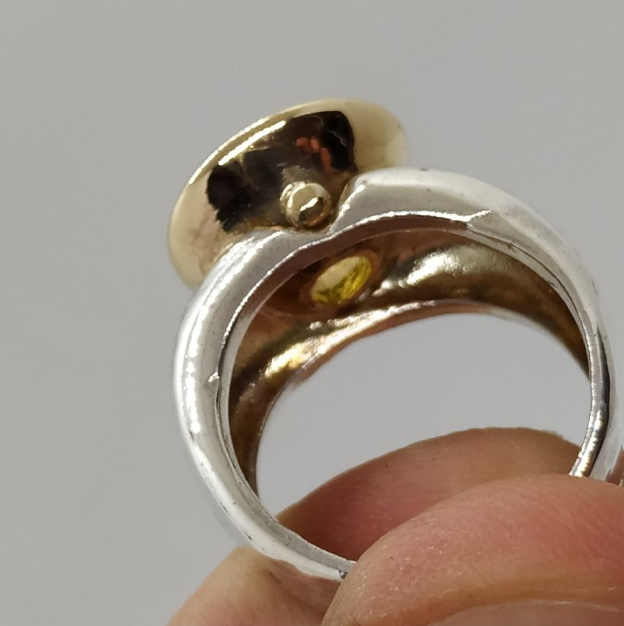 Labradorite Round Stone Ring - Image 3
