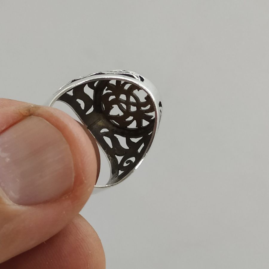 Cut Out Silver Ring - Image 3