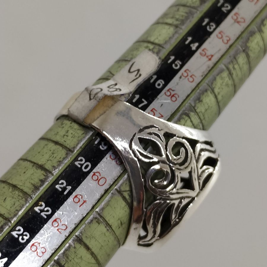 Cut Out Silver Ring - Image 4