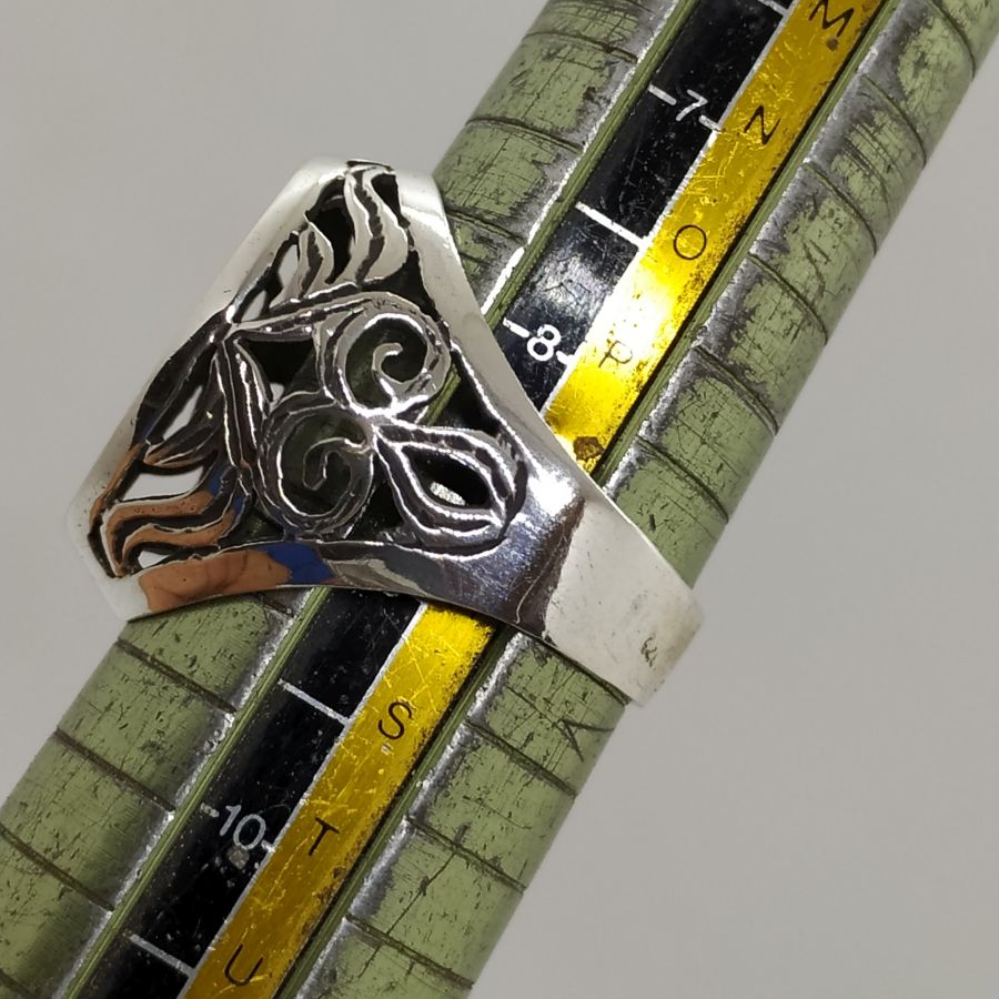 Cut Out Silver Ring - Image 5