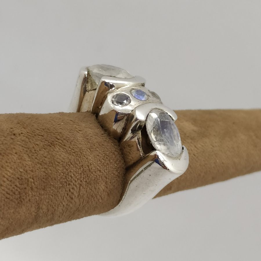 Labradorite Zircon Stones Ring - Image 8