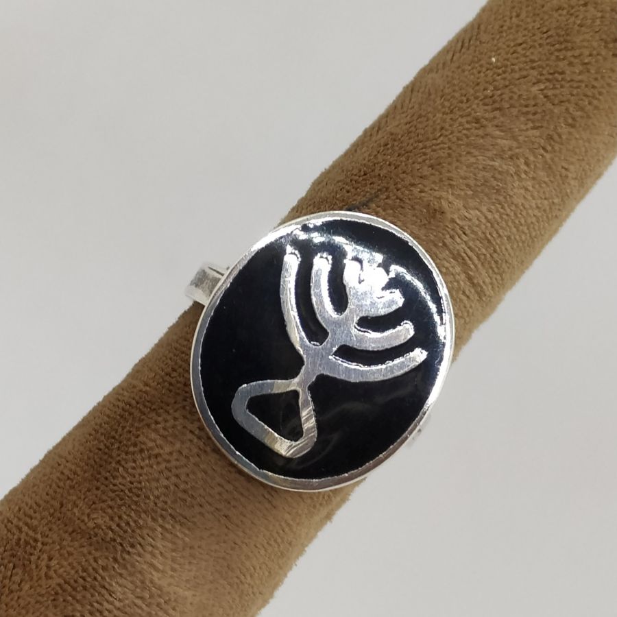 Silver Menorah Ring Vintage - Image 4