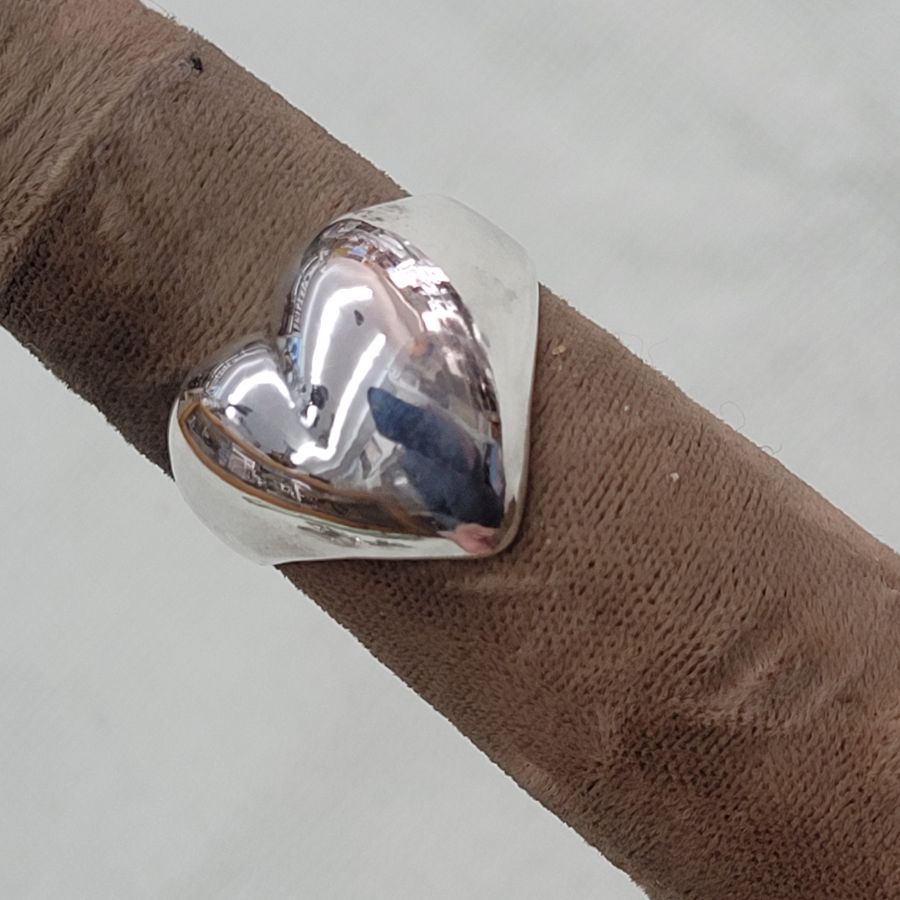 Heart Shape Silver Ring - Image 8