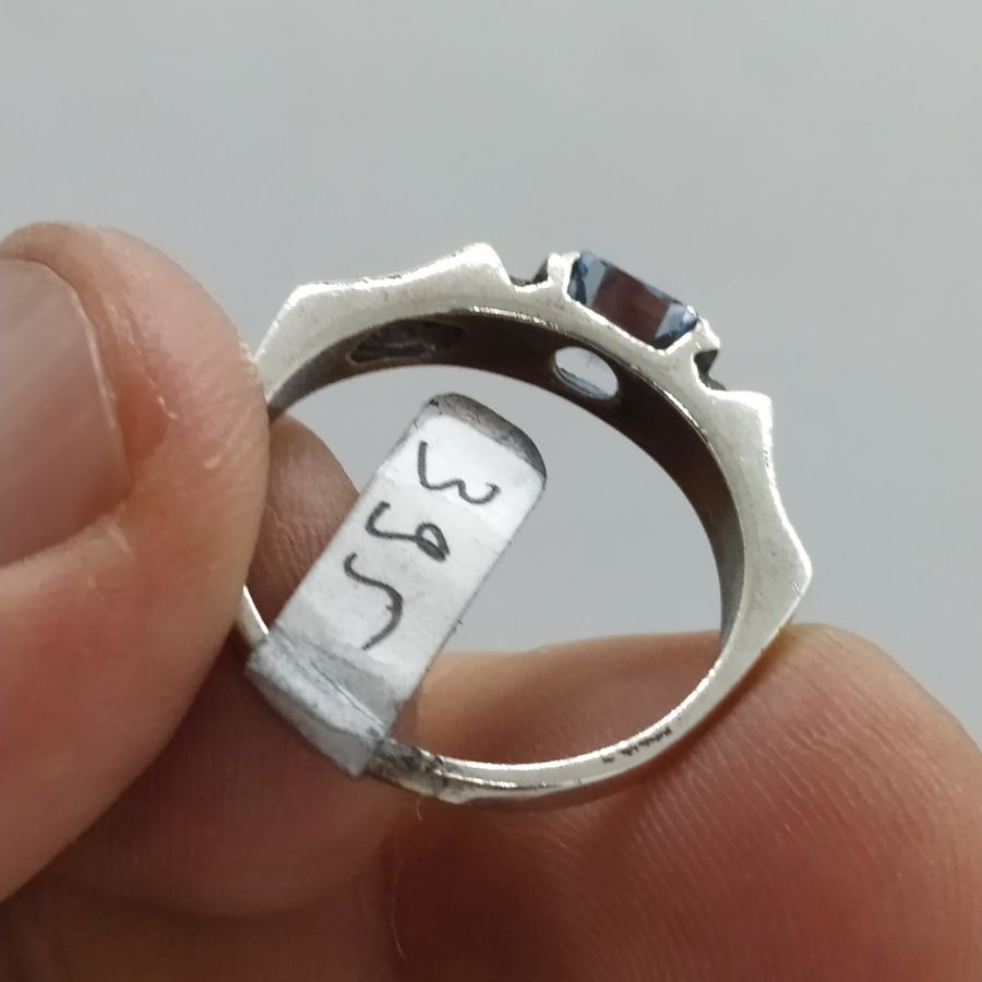 Blue Topaz Stone Ring - Image 4