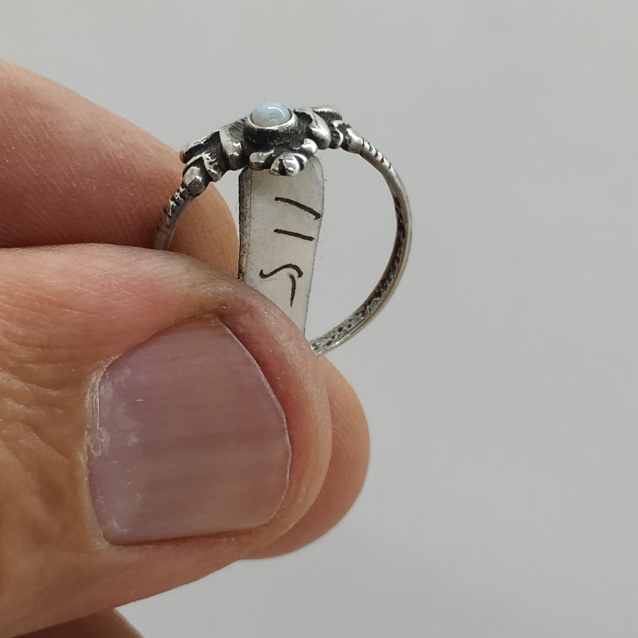 Silver Ring White Pearl - Image 3