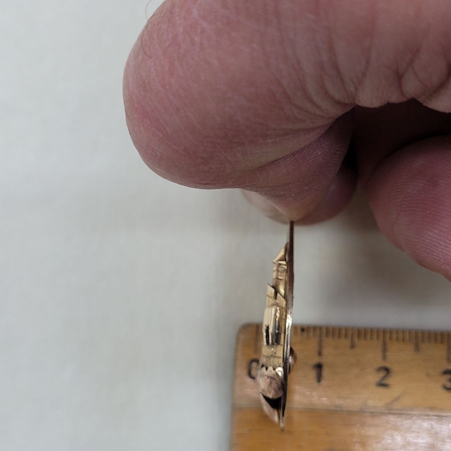 King David Tower Gold Pendant - Image 5