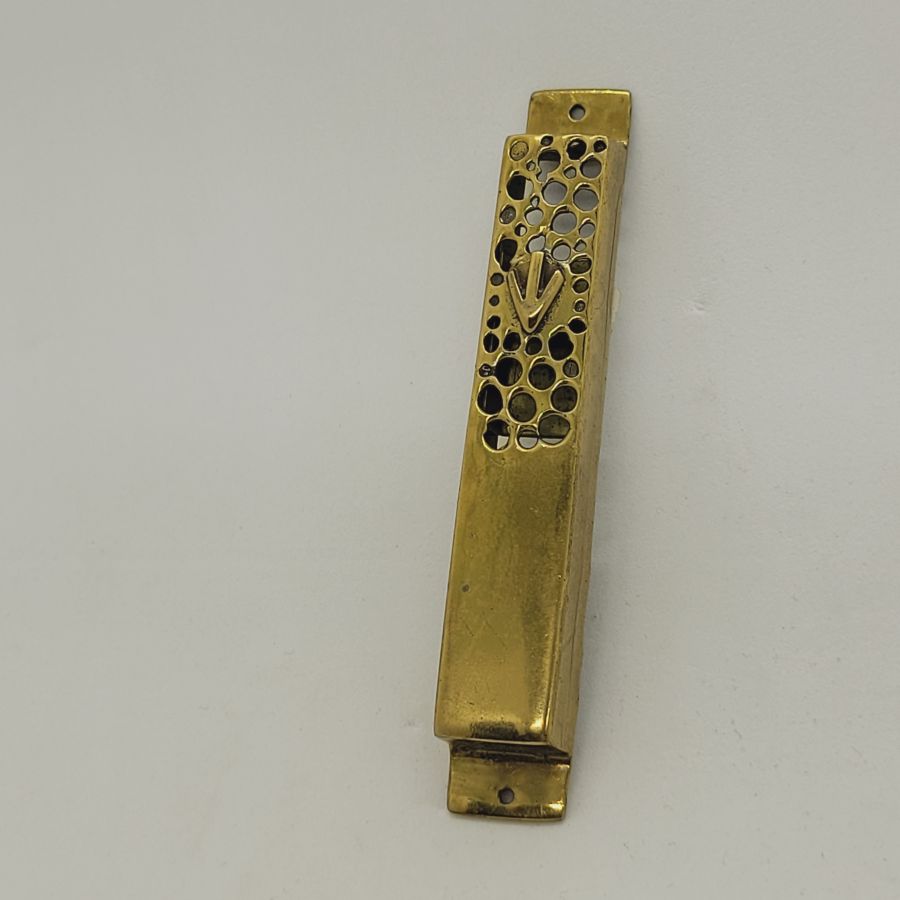 Vintage Brass Mezuzah 1960's - Image 3