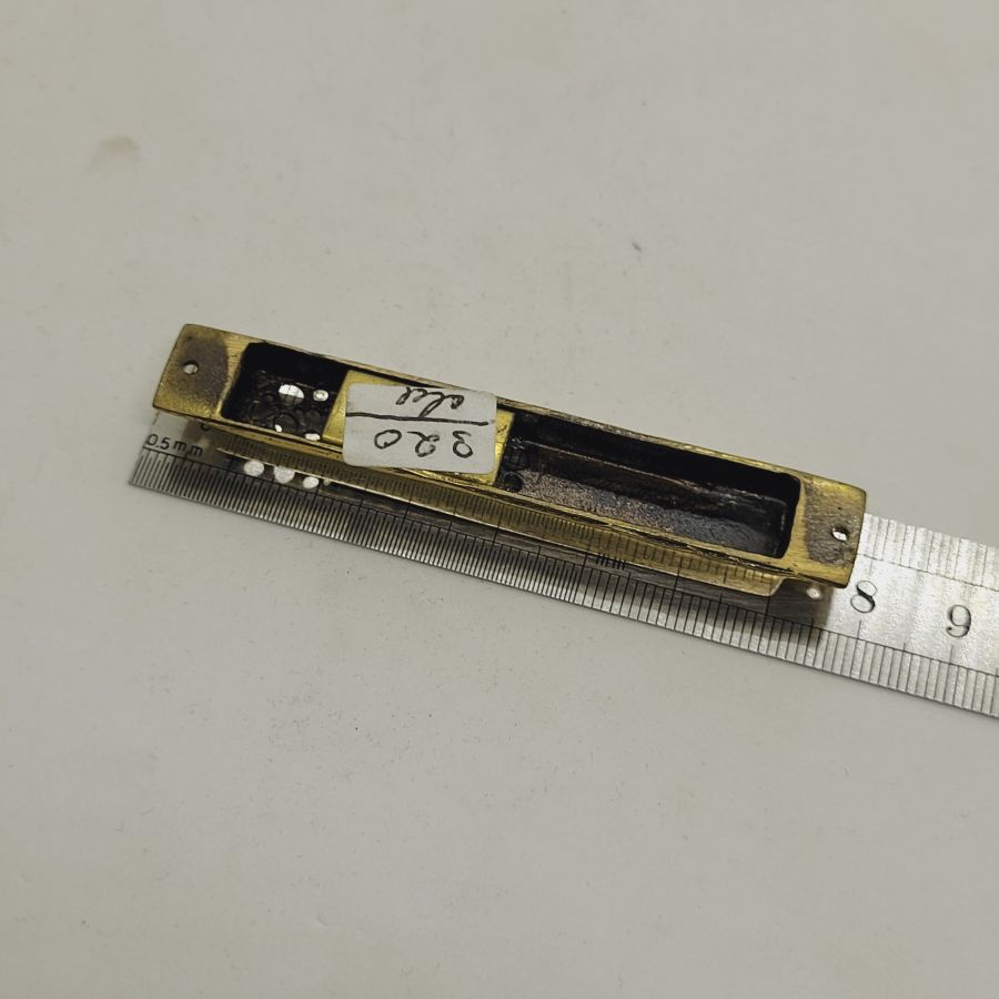 Vintage Brass Mezuzah 1960's - Image 5