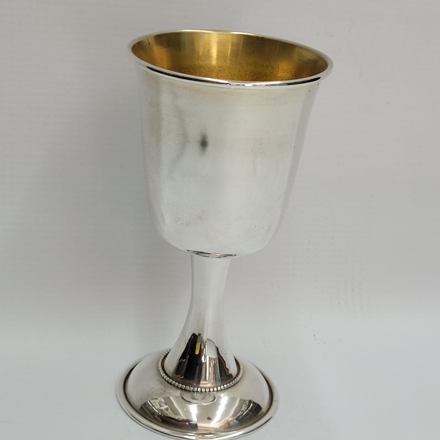 Silver Kiddush goblet smooth - Image 10