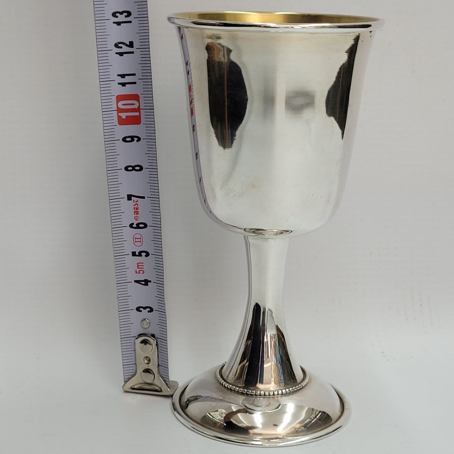 Silver Kiddush goblet smooth - Image 11