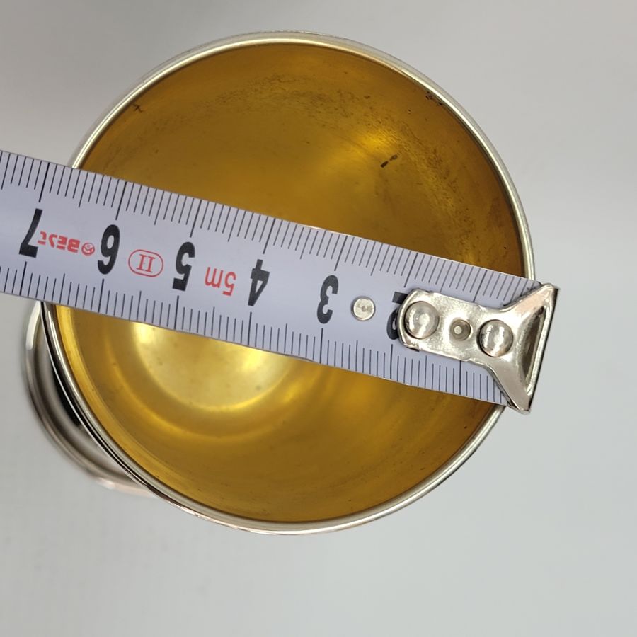 Silver Kiddush goblet smooth - Image 12