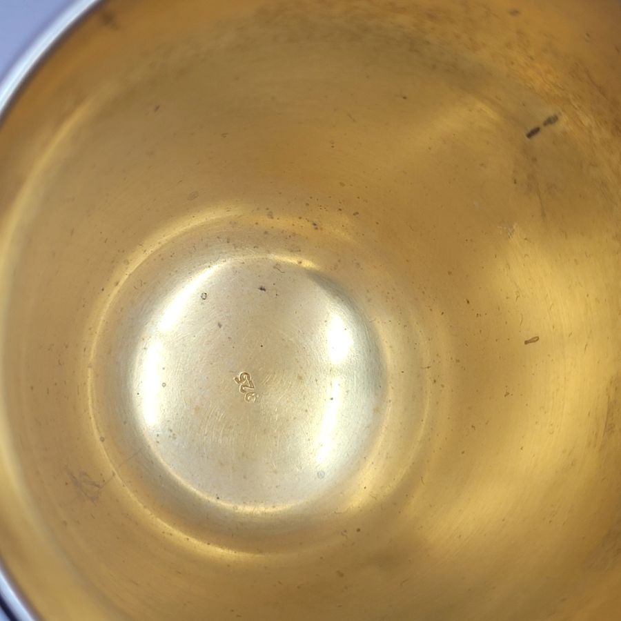 Silver Kiddush goblet smooth - Image 13