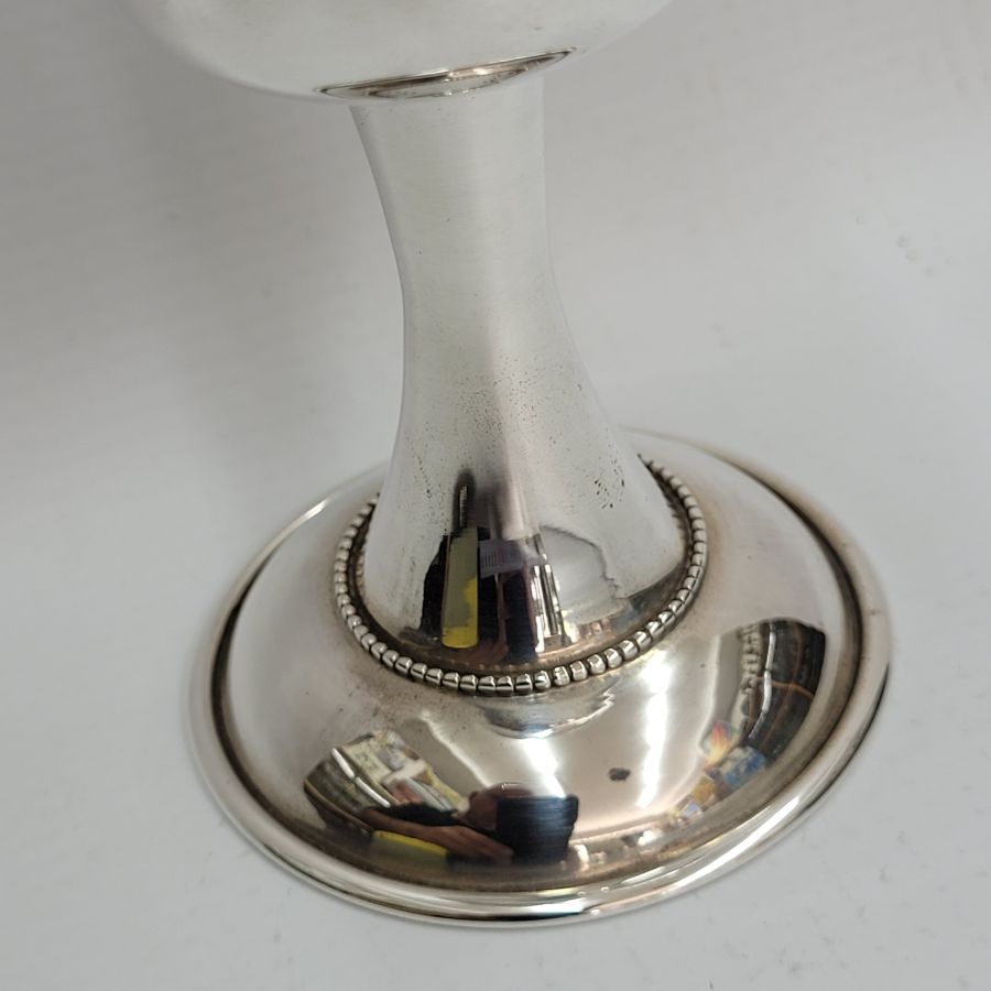 Silver Kiddush goblet smooth - Image 14