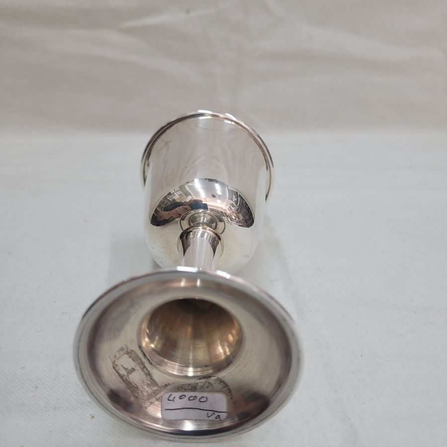 Silver Kiddush goblet smooth - Image 7