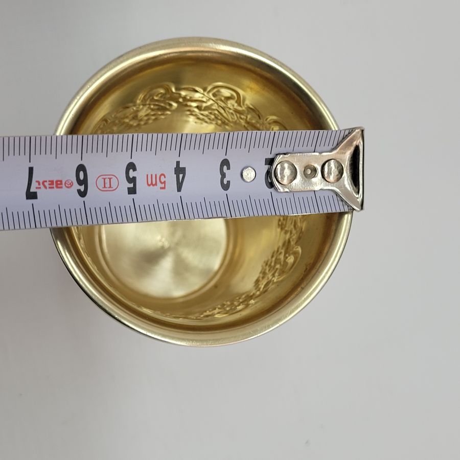 Silver Kiddush goblet smooth - Image 9