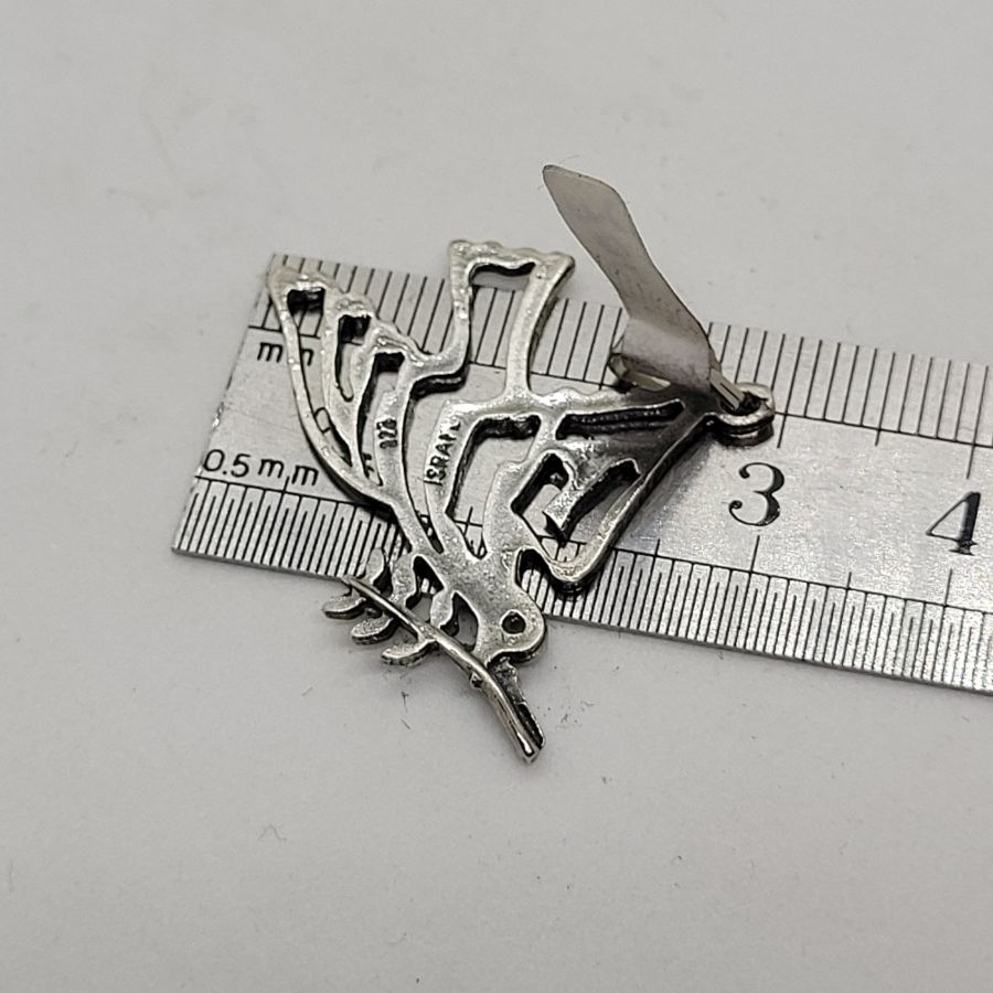 Silver Shalom Dove Pendant - Image 4