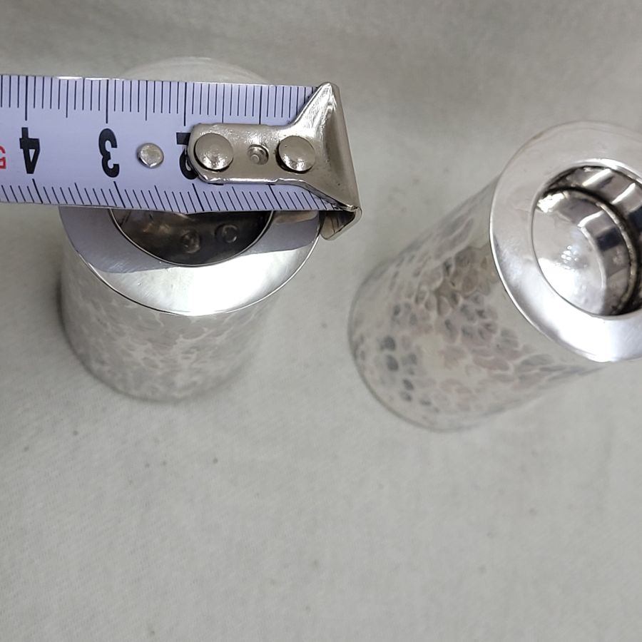 Hammered Sabbath Candle Sticks - Image 4