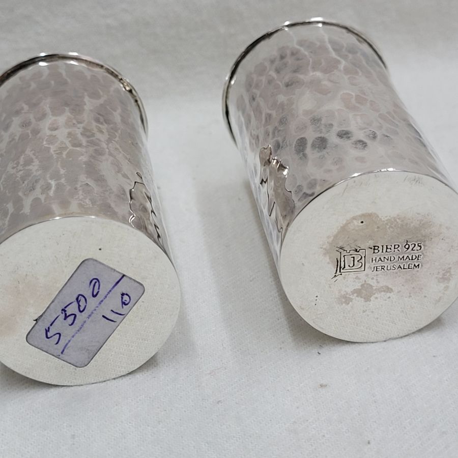 Hammered Sabbath Candle Sticks - Image 5