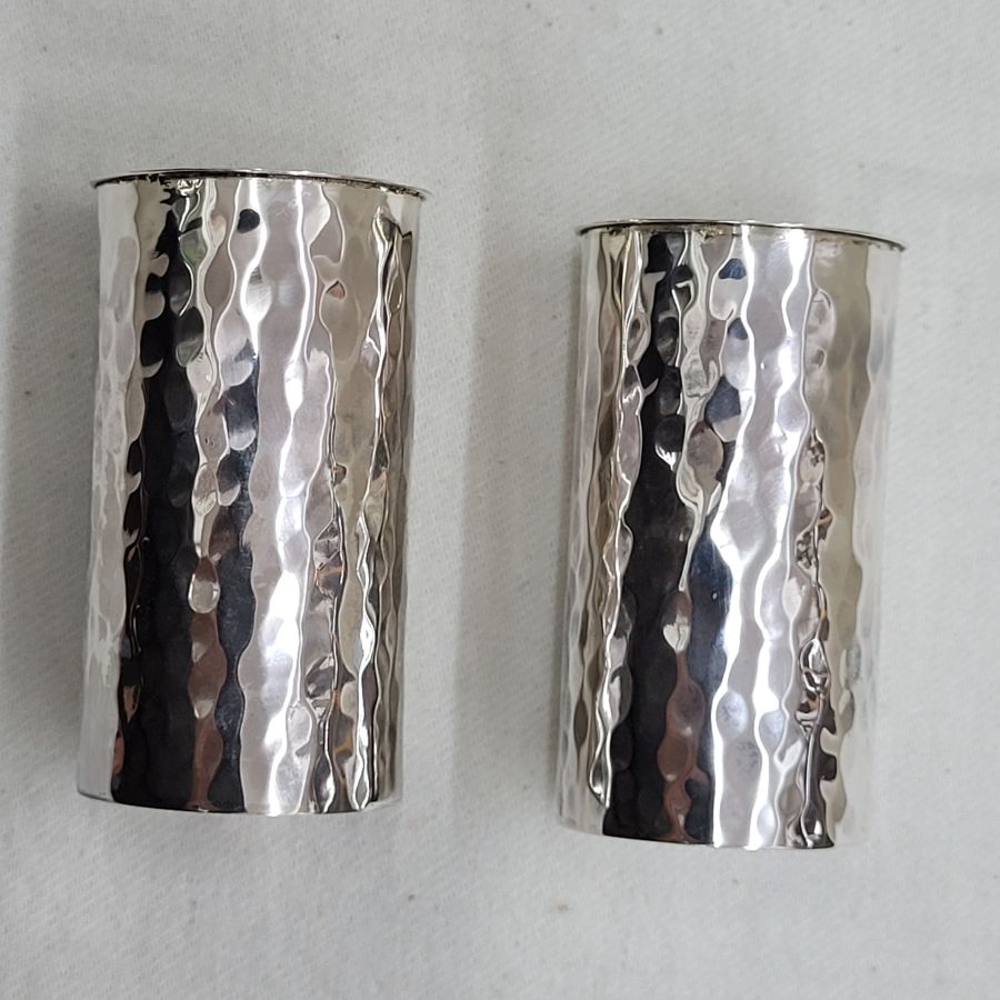 Hammered Sabbath Candle Sticks - Image 6