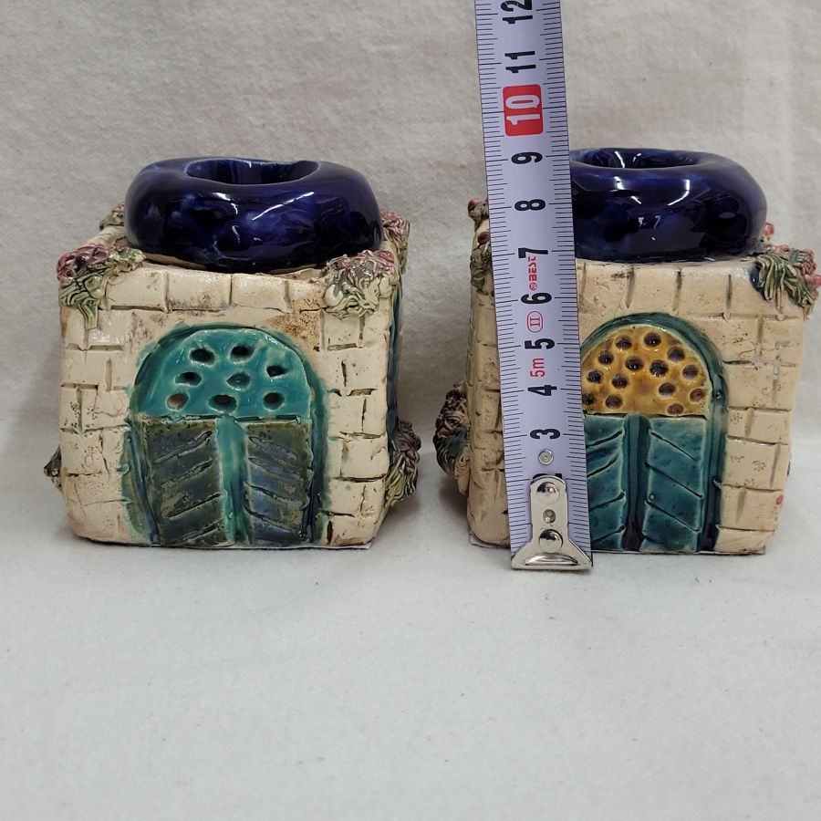 Dar Ceramic Shabbat Candleholders - Image 3