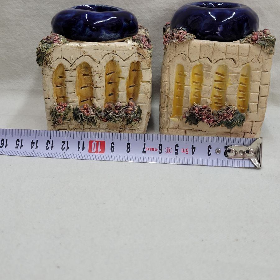 Dar Ceramic Shabbat Candleholders - Image 4