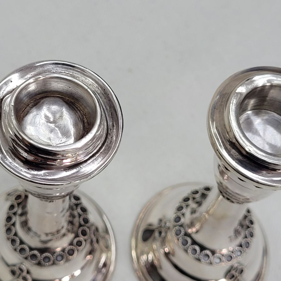 Filigree Bath Mitzvah Candlesticks - Image 7