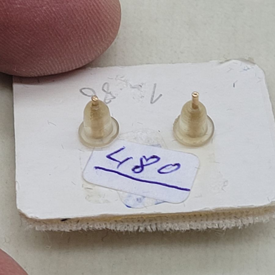 Black Pearls Stud Earrings - Image 5