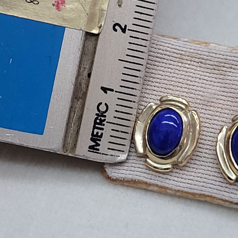 Stud Earrings Lapis Lazuli - Image 3