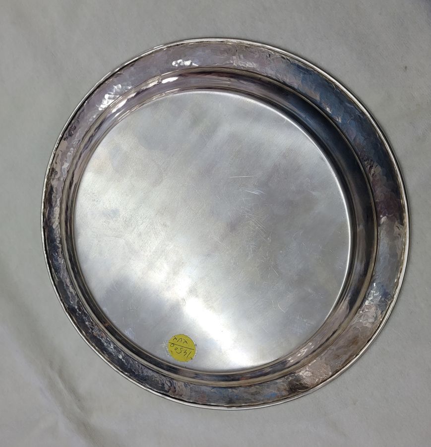 Hammered Kiddush Cup Saucer - Image 4