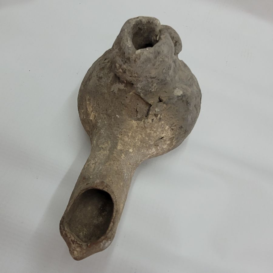 Roman Pottery Oil Lamp - Image 6